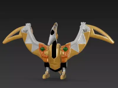 SET COMPLETO POWER RANGERS DINO TRUENO - ABARANGER 3D print model
