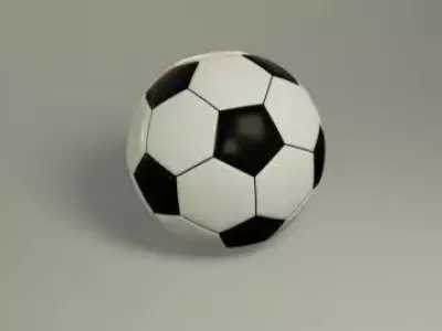 Football soccer ball Low-poly 3D model get