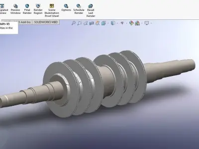 Centrifugal Compressor Rotor 3D model