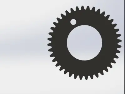 High-Quality Mechanical Spur Gear Design  3D print model