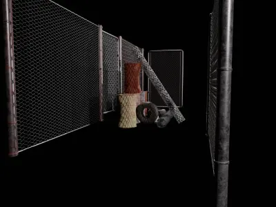 Unreal engine game ready nanite compatible post apocalypse pack  Low-poly 3D model