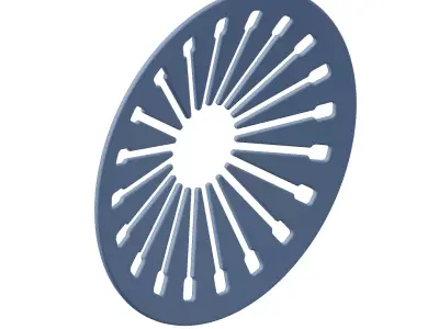 Plastic Clutch Diaphragm Spring Toy 3D model