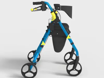 MOBILITY ROLLATOR WALKER Low-poly 3D model