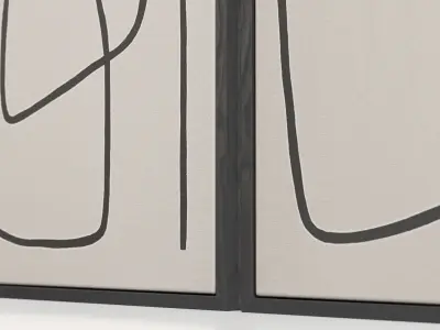 Moreau Wall Art Renwil PBR 3D model