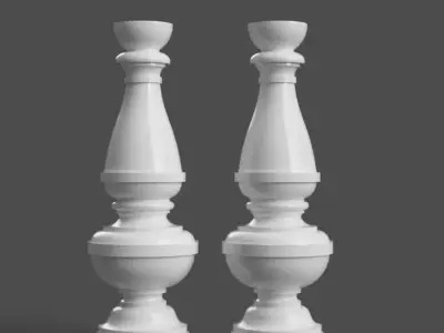 BALUSTER - TABLE LEG - FURNITURE - STAIRS - CANDLE HOLDER 3D print model