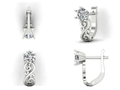 Earrings 53 3D print model