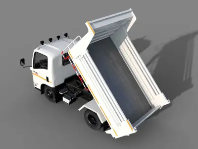 ISUZU NMR 130 all uv and texture 3D model