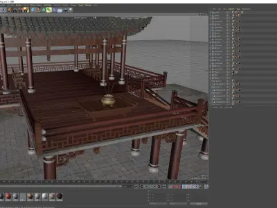 Chinese Ancient Buildings 3D model 3D model