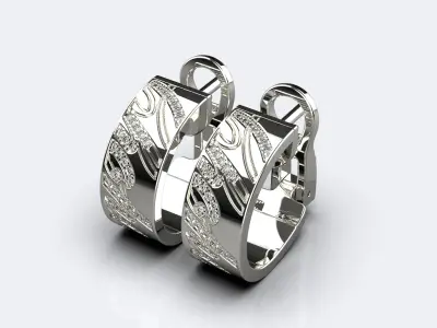 Chopard earrings 3D print model