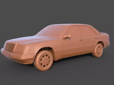 Mercedes-Benz W124 3D print model