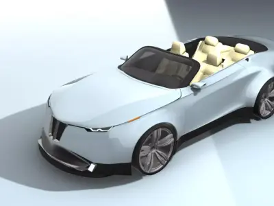 Cabrio Concept Car 3D model