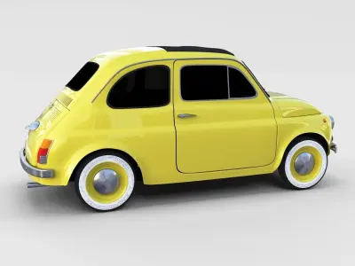 Fiat 500 Pack 3D model