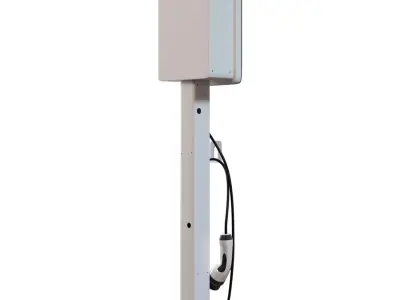 Vita Charger Business Wallbox Low-poly 3D model