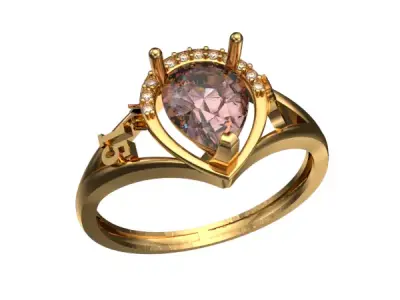 anillo 15 anos  Free 3D print model