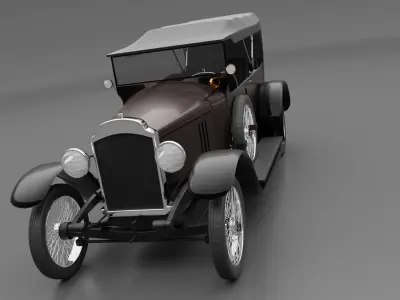 Vauxhall D25 Touter 1914  3D model