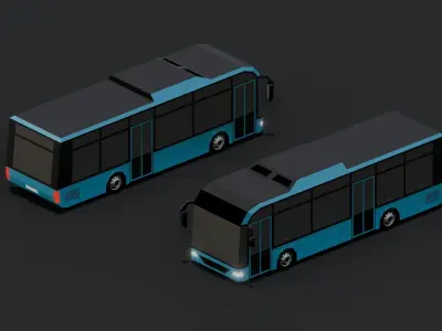 Stylized Lowpoly Vehicles Low-poly 3D model