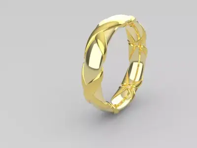 Wedding rings Free 3D print model