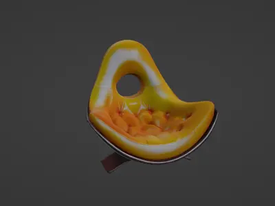 Futuristic Modern Armchair Design 3D model