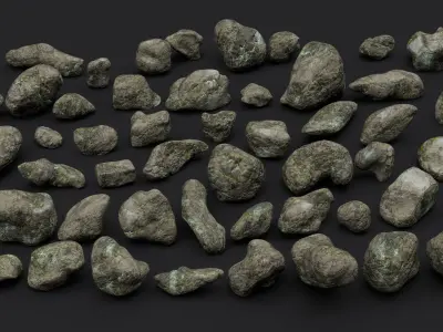Ac rock - unreal engine  Low-poly 3D model