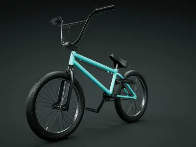  BMX Bicycle 3D model - Low-poly -high Poly 3D model Low-poly 3D model