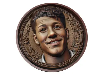 Jadon Sancho Footballer Medallion 3D print model