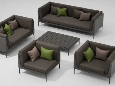 Dedon Mu Set UE4 3D model