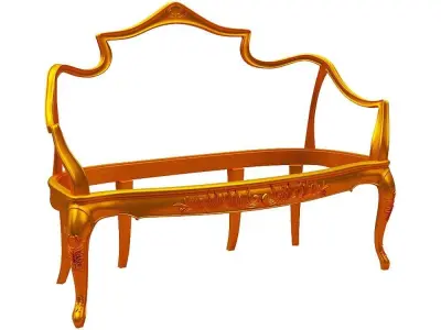Classical sofa frame 3D model