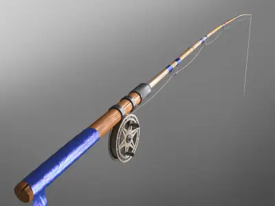 fishing rod 3D model