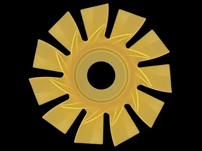 Plastic Fan 3D print model