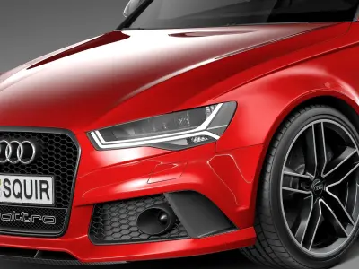 Audi RS6 Avant 2015 3D model