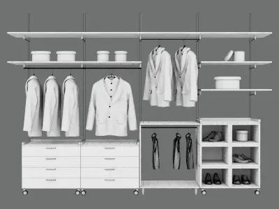 Coats For Shop And Wardrobe 3D model