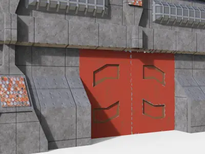 Science fiction Sci-fi Building design 3D model