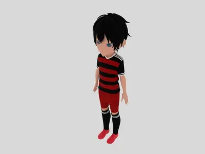 Soccer - Football  Player Low-poly 3D model get