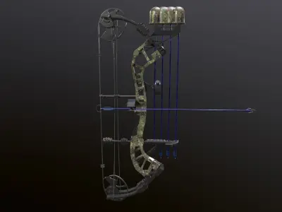 Compound bow 3D model order