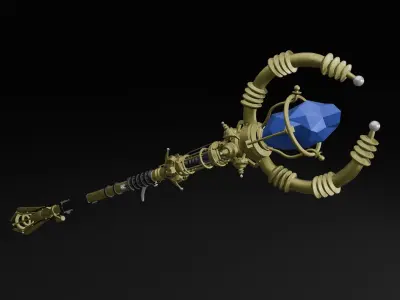 Staff of Lightning 3D print model