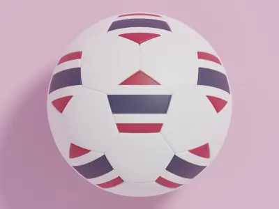 Flag Soccer Ball Collection 2 3D model