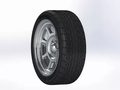 Wheel American Racing VF503 18inch for scale model 3D print model