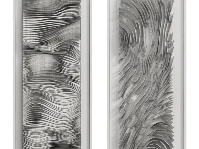 Coral Reef Large Wall Decoraion in frames  3D model