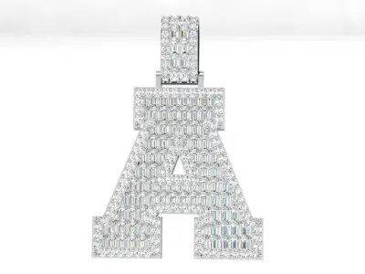 A Letter Pendant 3982 3D print model