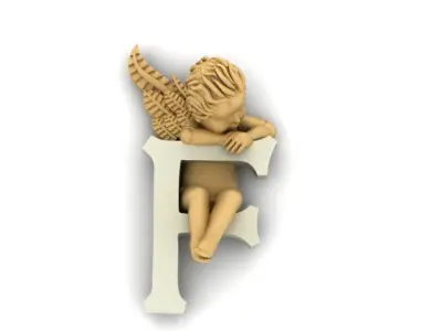 Angel F 3D print model