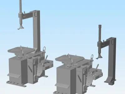 Tire Changer 3d printable in various scales 3D print model