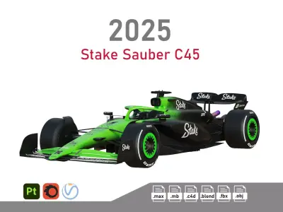 F1 Stake Sauber 2025 3D model