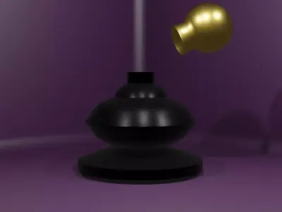 Classic Crystal Perfume Bottle Free 3D model