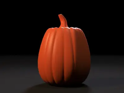 Scary halloween pumpkin 3D print model
