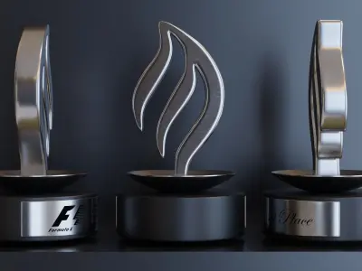 F1 Santander Sponsor Trophy  Low-poly 3D model