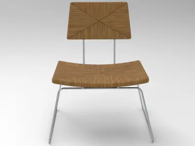 Yarn Chair Low-poly 3D model