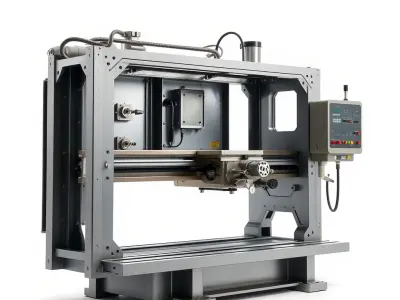 Industrial CNC Machine Model Pack Low-poly 3D model by vfxcgartist