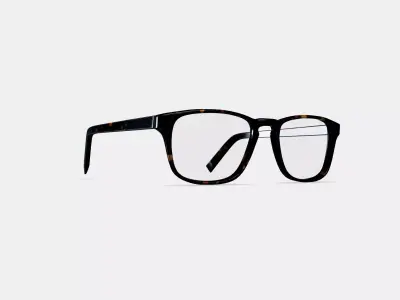 Bensen Eyeglasses in Whiskey Tortoise 3D model