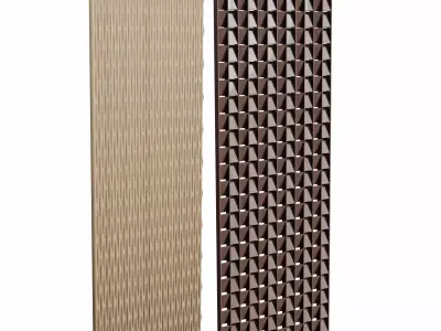 wooden wall panel 3D model