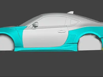 Toyota GT86 Kuhl Racing Bodykit 3D model